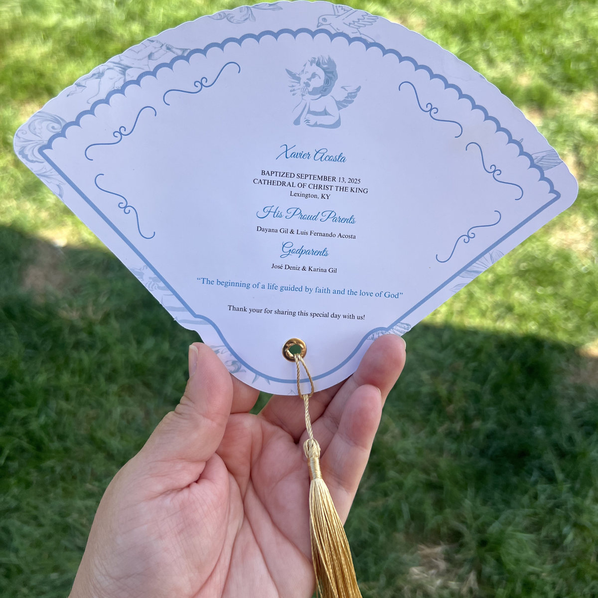 Personalized Party Fan