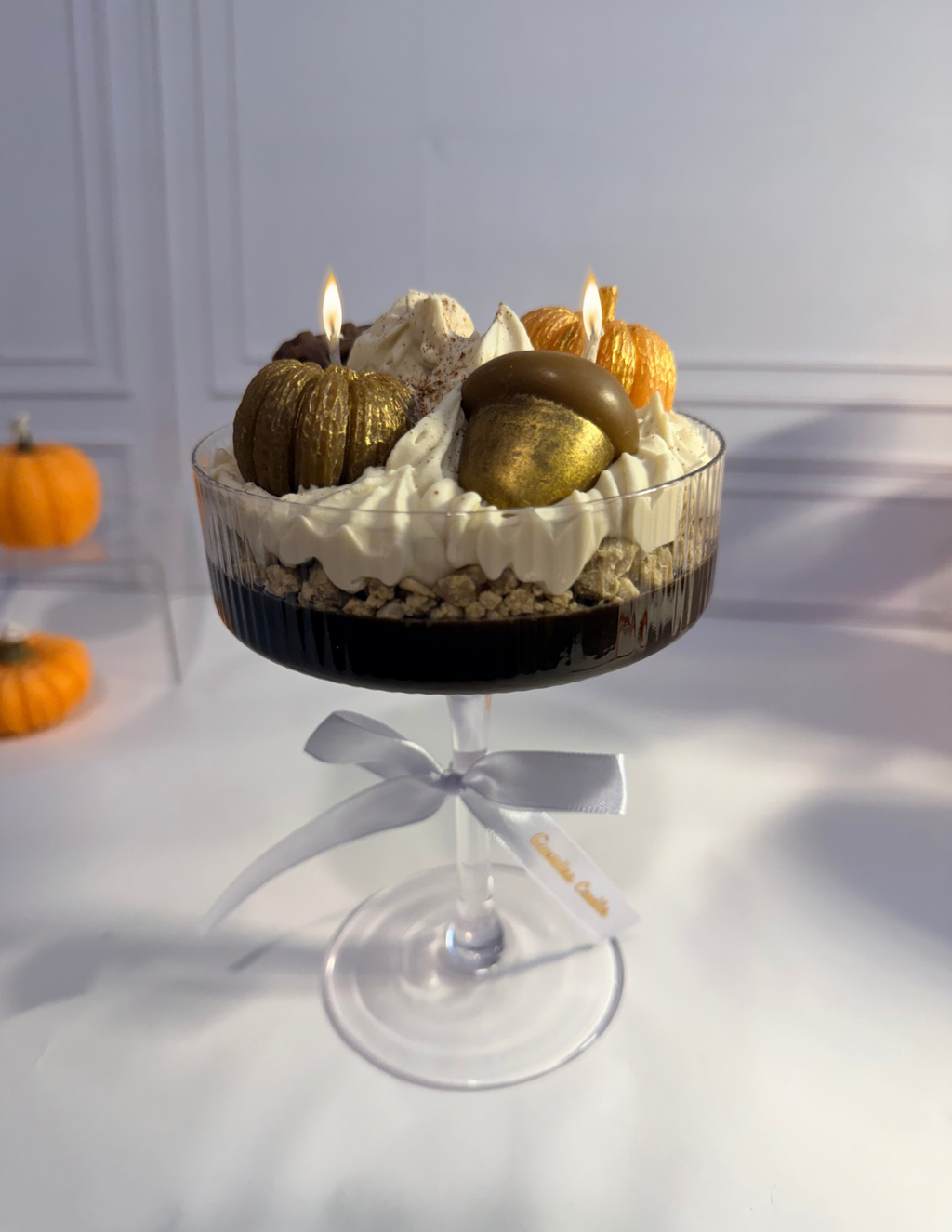 Tall Autumn Ice Cream Sundae