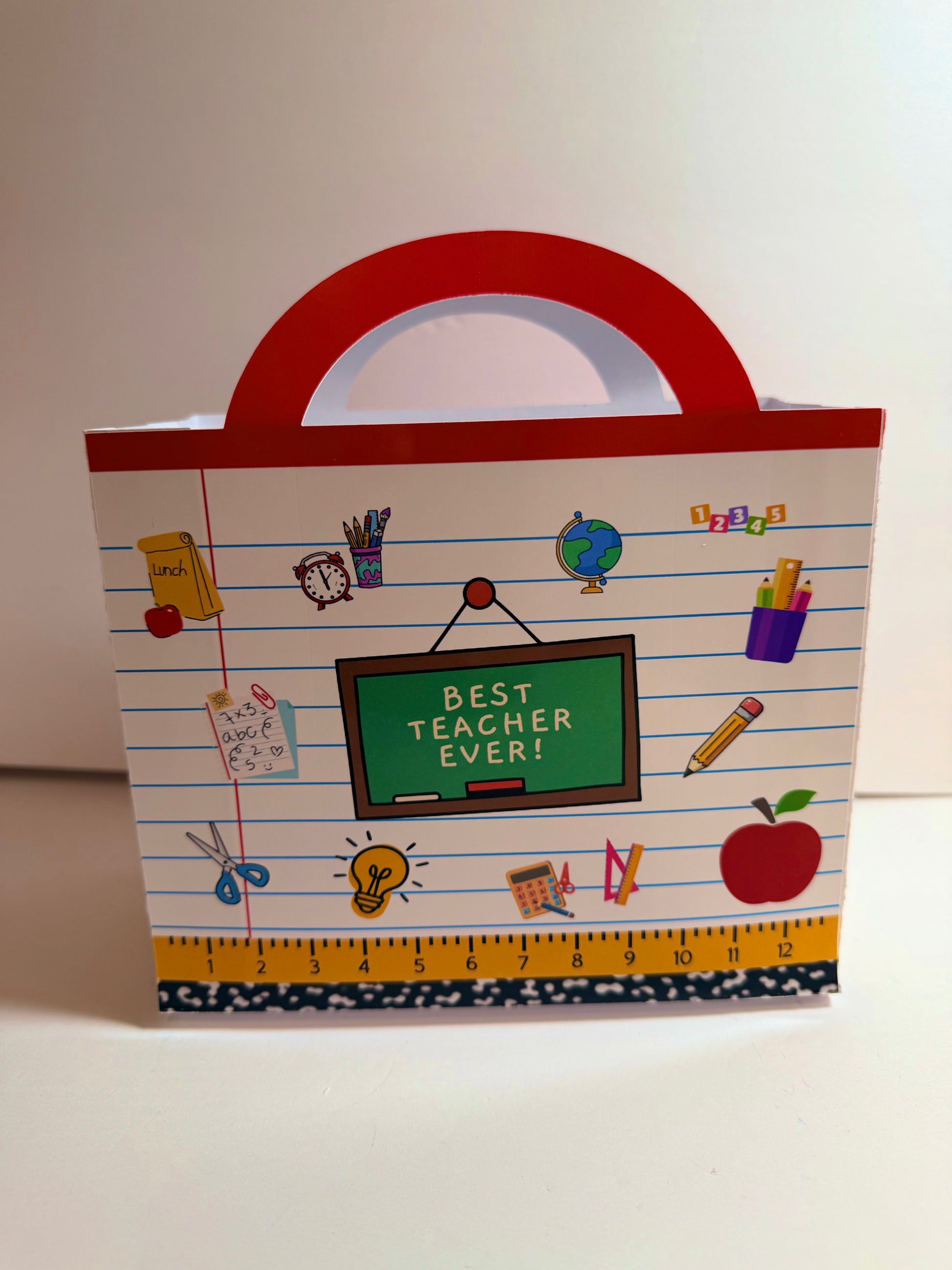 Teacher Appreciation Gift Bag with Paper Flowers